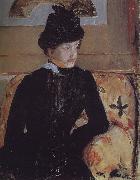 The young girl in the black Mary Cassatt